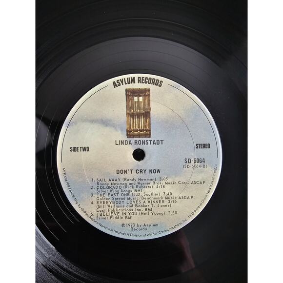 Vintage Linda Ronstadt Dont Cry Now Asylum Records Stereo SD-5064 - Picture 8 of 9